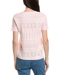 Halston Pointelle Sweater