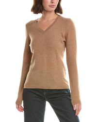 Forte Cashmere Basic V-Neck 100% Cashmere Pullover