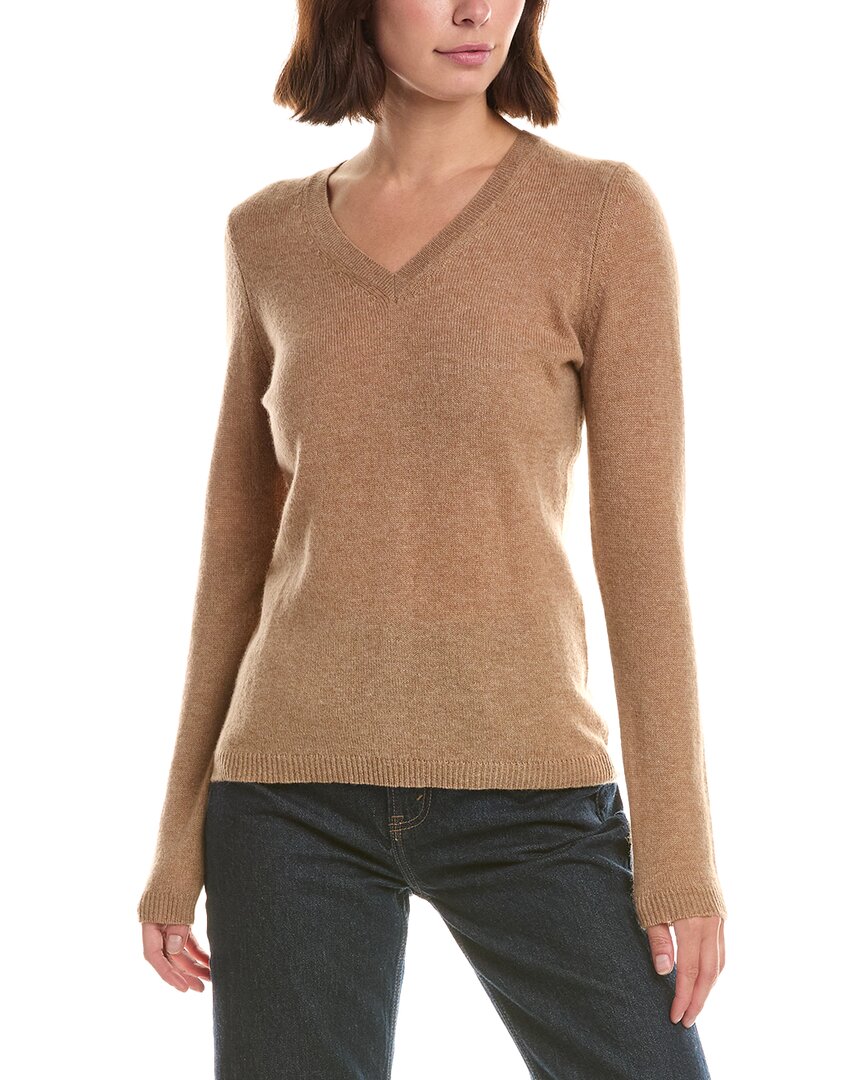 Forte Cashmere Basic V-Neck 100% Cashmere Pullover