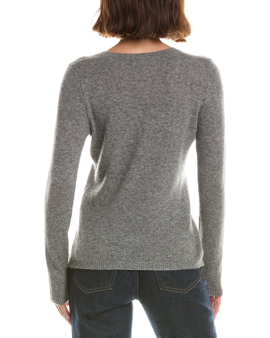Forte Cashmere Basic V-Neck 100% Cashmere Pullover