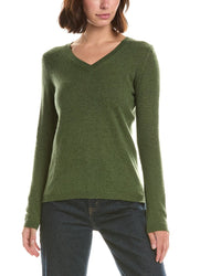 Forte Cashmere Basic V-Neck 100% Cashmere Pullover