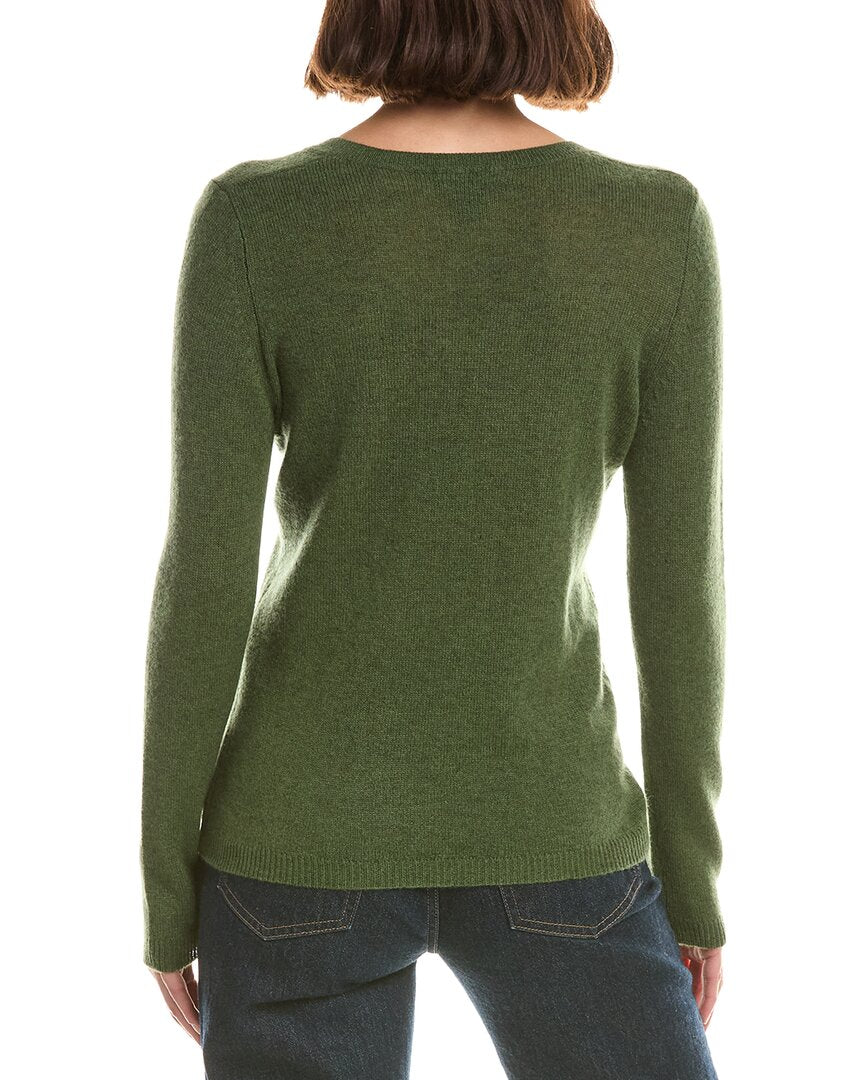 Forte Cashmere Basic V-Neck 100% Cashmere Pullover
