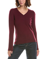 Forte Cashmere Basic V-Neck 100% Cashmere Pullover