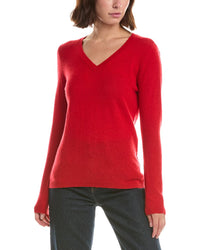 Forte Cashmere Basic V-Neck 100% Cashmere Pullover