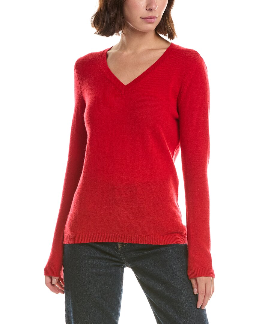 Forte Cashmere Basic V-Neck 100% Cashmere Pullover