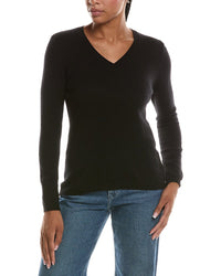 Forte Cashmere Basic V-Neck 100% Cashmere Pullover