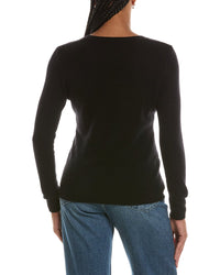 Forte Cashmere Basic V-Neck 100% Cashmere Pullover