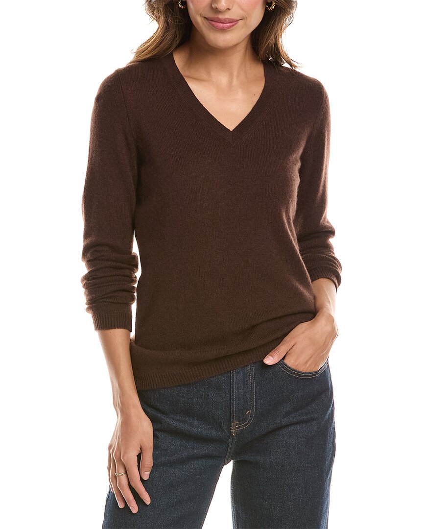 Forte Cashmere Basic V-Neck 100% Cashmere Pullover