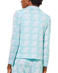 Ming Wang Lapel Collar Knit Jacket
