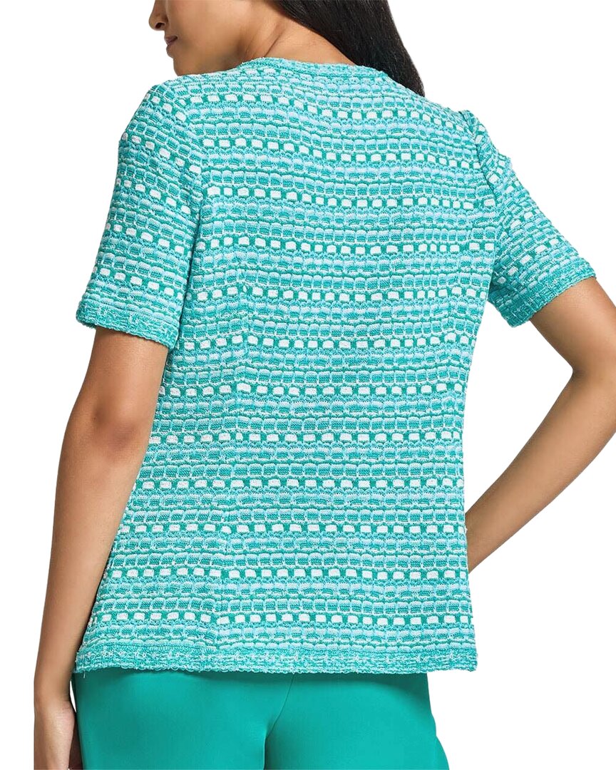 Ming Wang Tailored Fit Multi-Stitch Knit Jacket