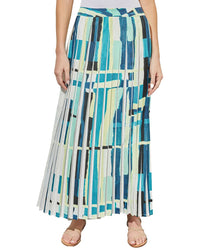 Ming Wang Maxi A-Line Skirt