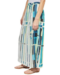 Ming Wang Maxi A-Line Skirt