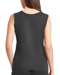Ming Wang Mid-Length Scoop Neck Knit Tank