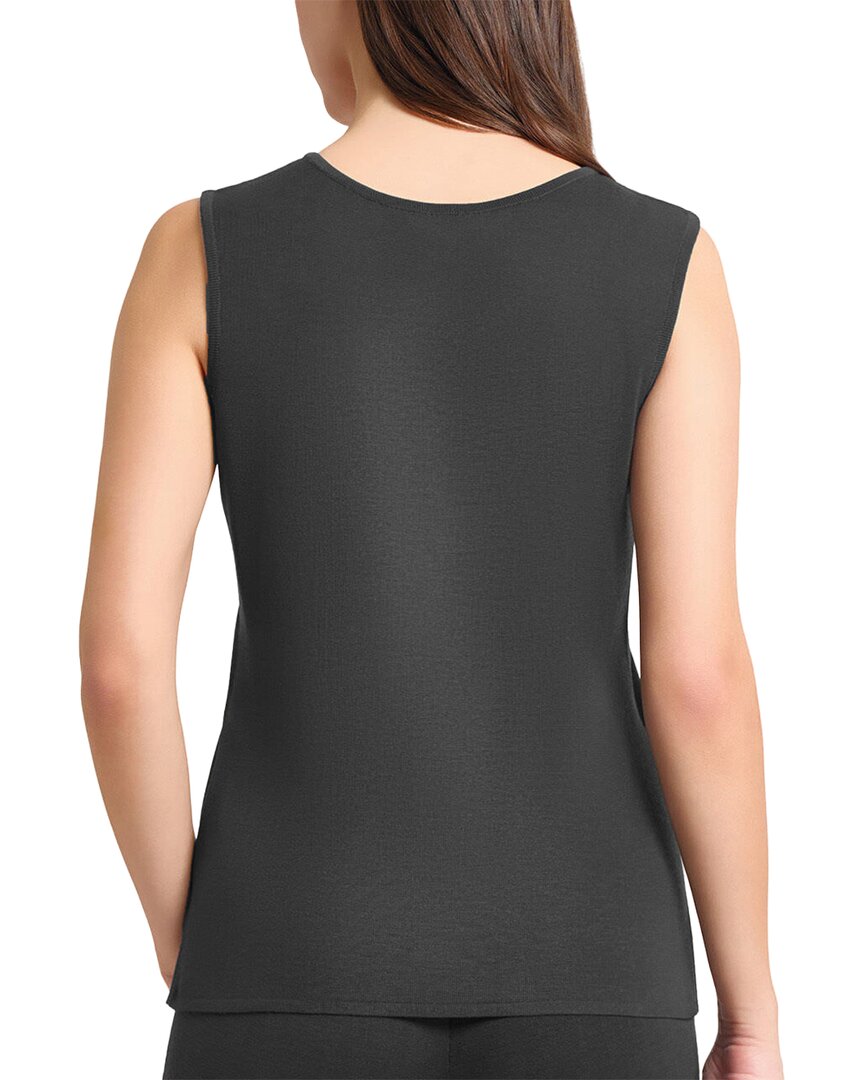 Ming Wang Mid-Length Scoop Neck Knit Tank
