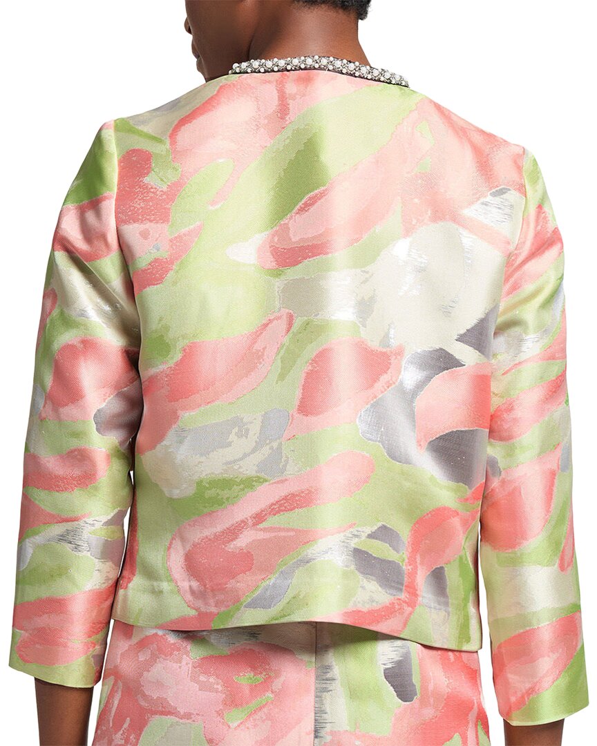 Ming Wang Heritage Fit Abstract Jacquard Woven Jacket