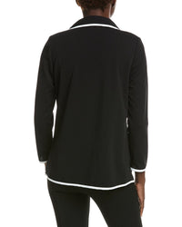 Ming Wang Heritage Fit Stretch Deco Crepe Blazer