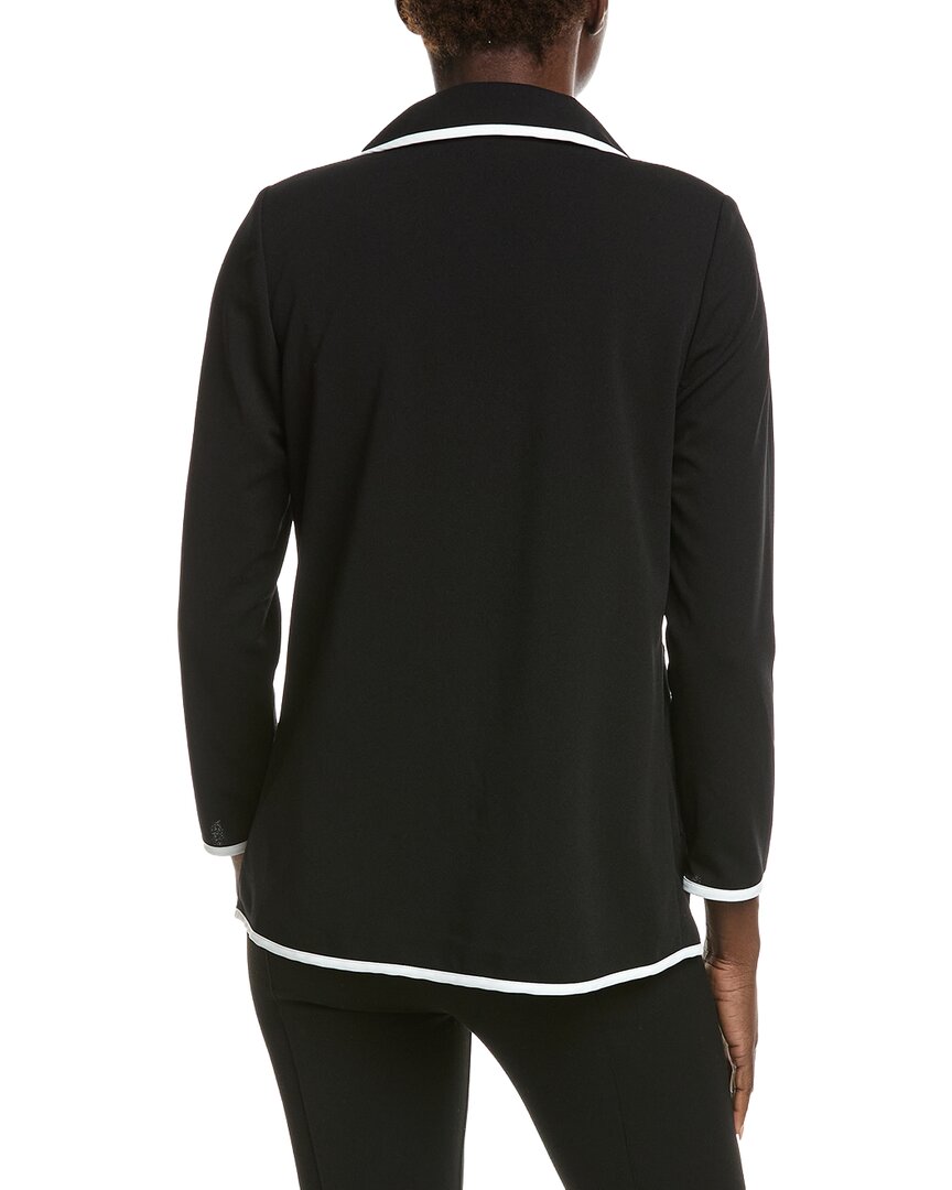 Ming Wang Heritage Fit Stretch Deco Crepe Blazer