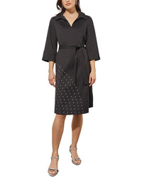 Ming Wang Knee-Length Shift Dress