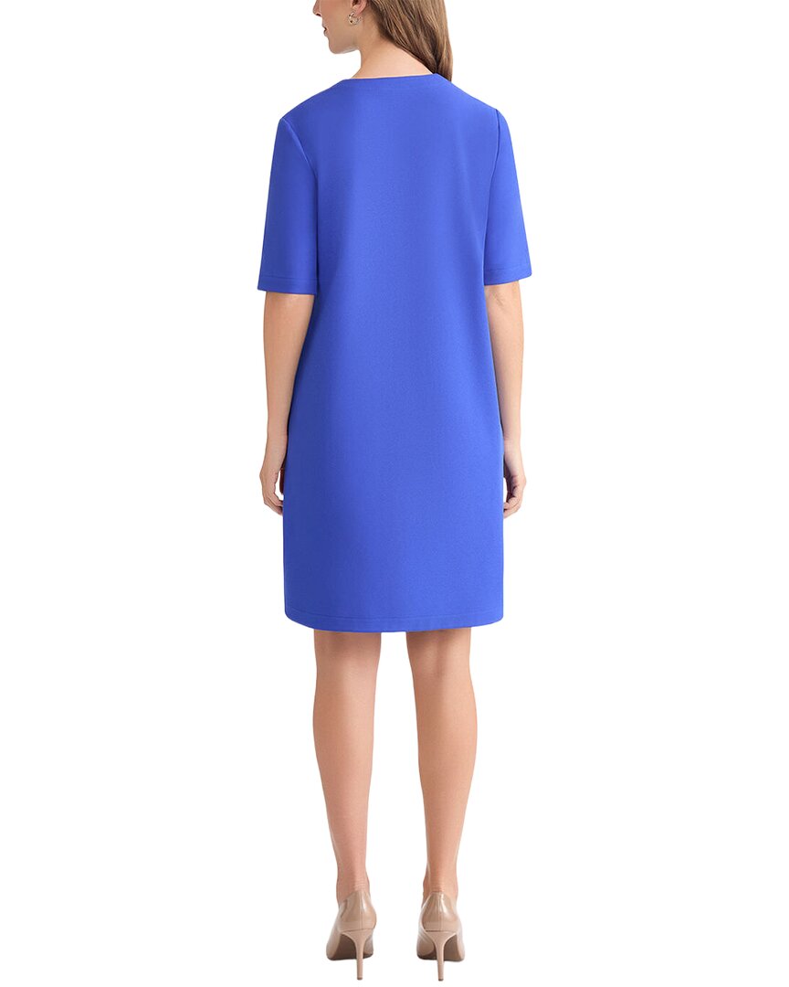 Ming Wang Stretch Deco Crepe A-Line Dress