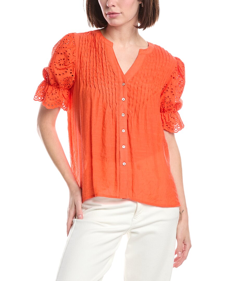 Nanette Nanette Lepore Eyelet Sleeve Blouse
