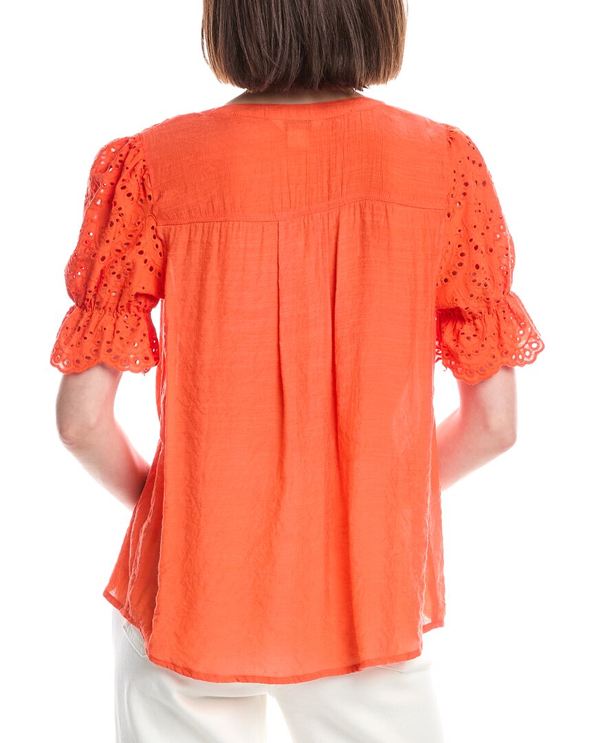 Nanette Nanette Lepore Eyelet Sleeve Blouse