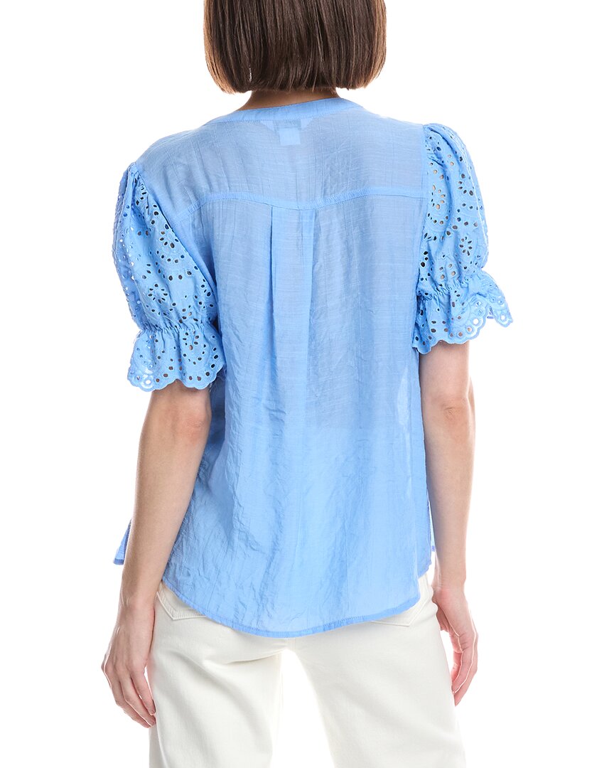 Nanette Nanette Lepore Eyelet Sleeve Blouse