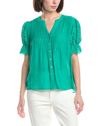 Nanette Nanette Lepore Eyelet Sleeve Blouse