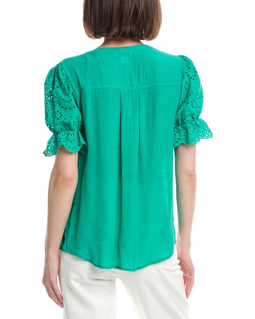 Nanette Nanette Lepore Eyelet Sleeve Blouse