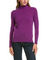 Incashmere Basic Mock Neck 100% Cashmere Sweater