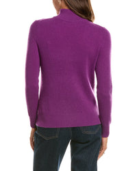 Incashmere Basic Mock Neck 100% Cashmere Sweater