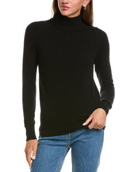 Incashmere Basic Mock Neck 100% Cashmere Sweater