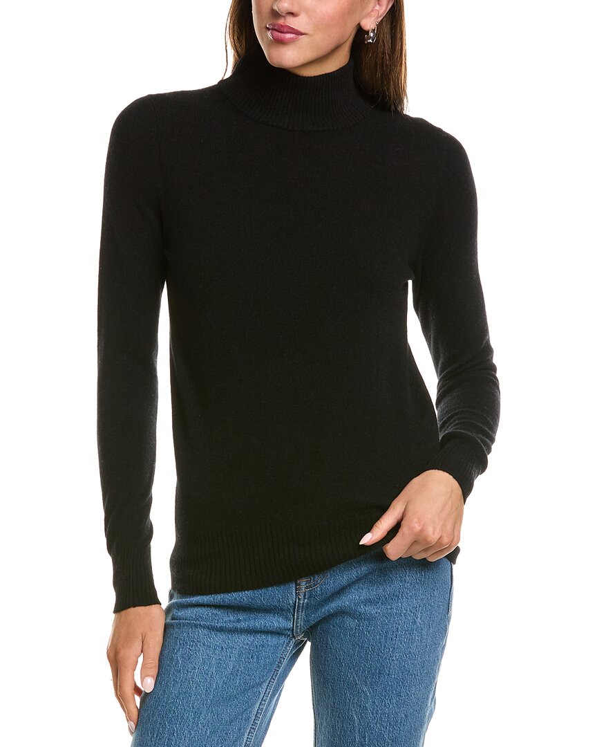 Incashmere Basic Mock Neck 100% Cashmere Sweater
