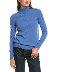 Incashmere Basic Mock Neck 100% Cashmere Sweater