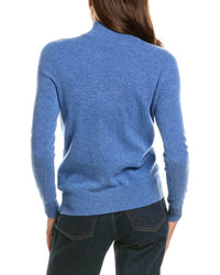 Incashmere Basic Mock Neck 100% Cashmere Sweater