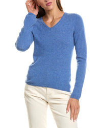Incashmere Basic V-Neck 100% Cashmere Sweater