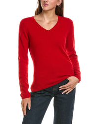 Incashmere Basic V-Neck 100% Cashmere Sweater
