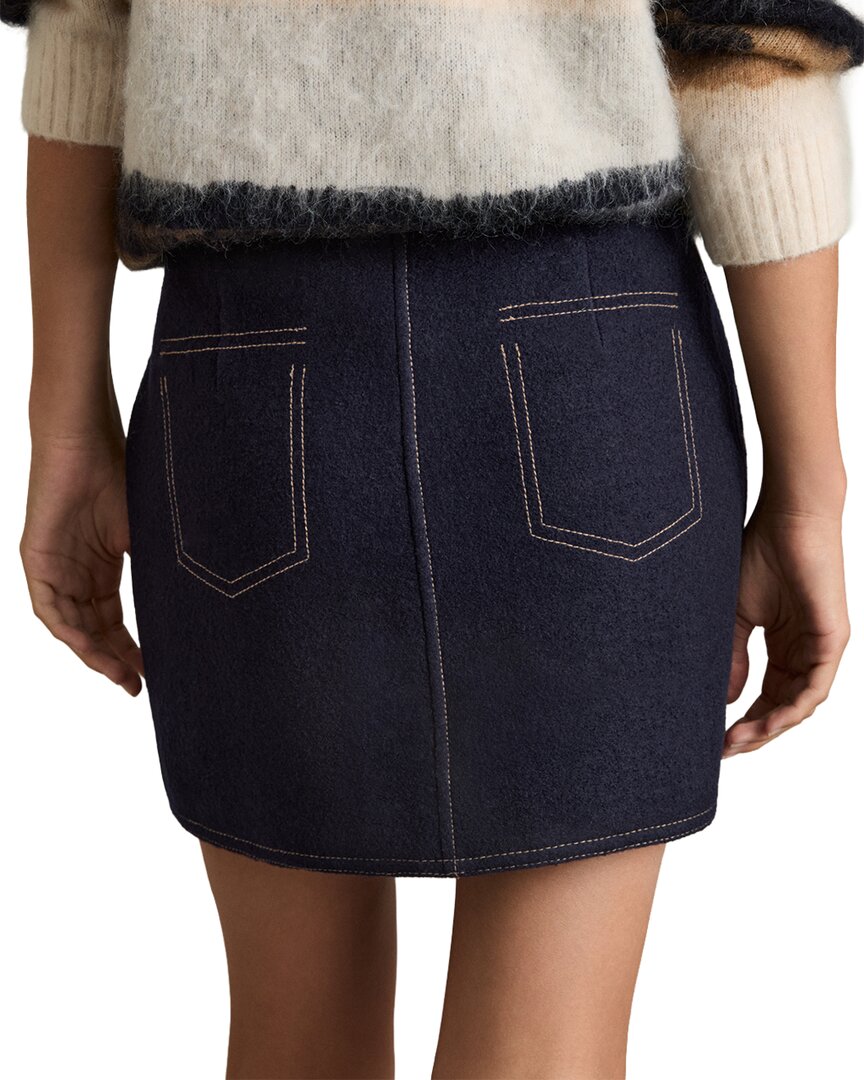 Reiss Elise Wool-Blend Mini Skirt