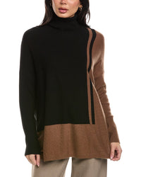 Reiss Reiss Celia Color Block Roll Neck Wool-Blend Sweater