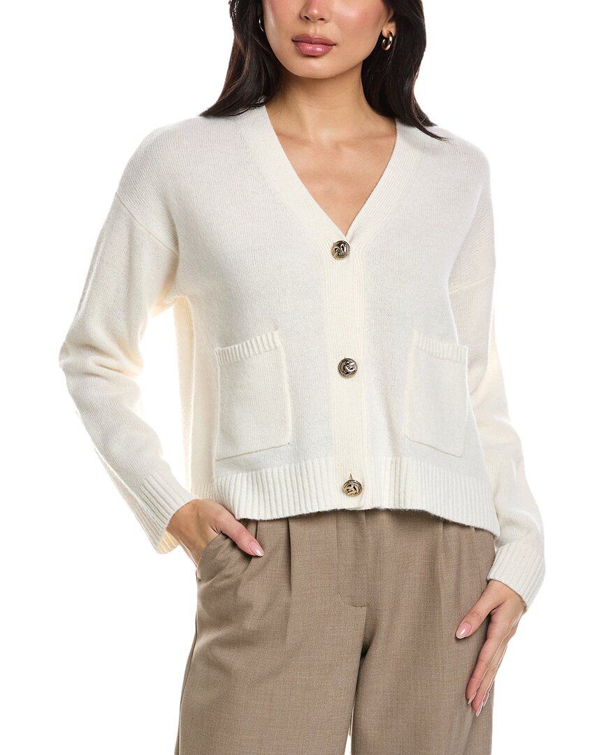 Reiss Maeve Wool Cropped Cardigan