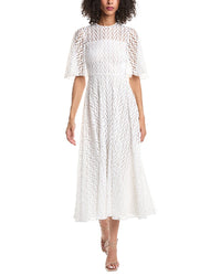 Valentino Embroidered Lace Midi Dress
