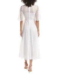 Valentino Embroidered Lace Midi Dress