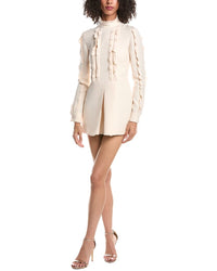 Valentino Wool & Silk-Blend Mini Dress