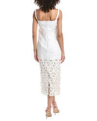 Valentino Donna Silk-Blend Midi Dress