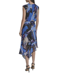 Dkny Midi Asymmetrical Dress