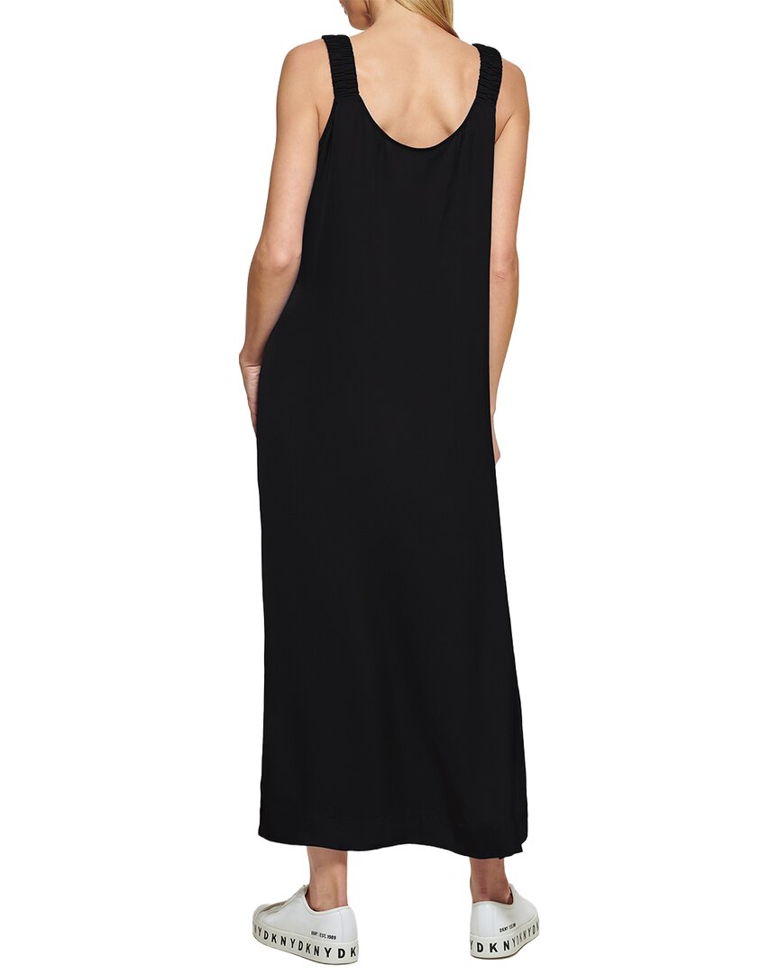 Dkny Ruched Strap Maxi Dress