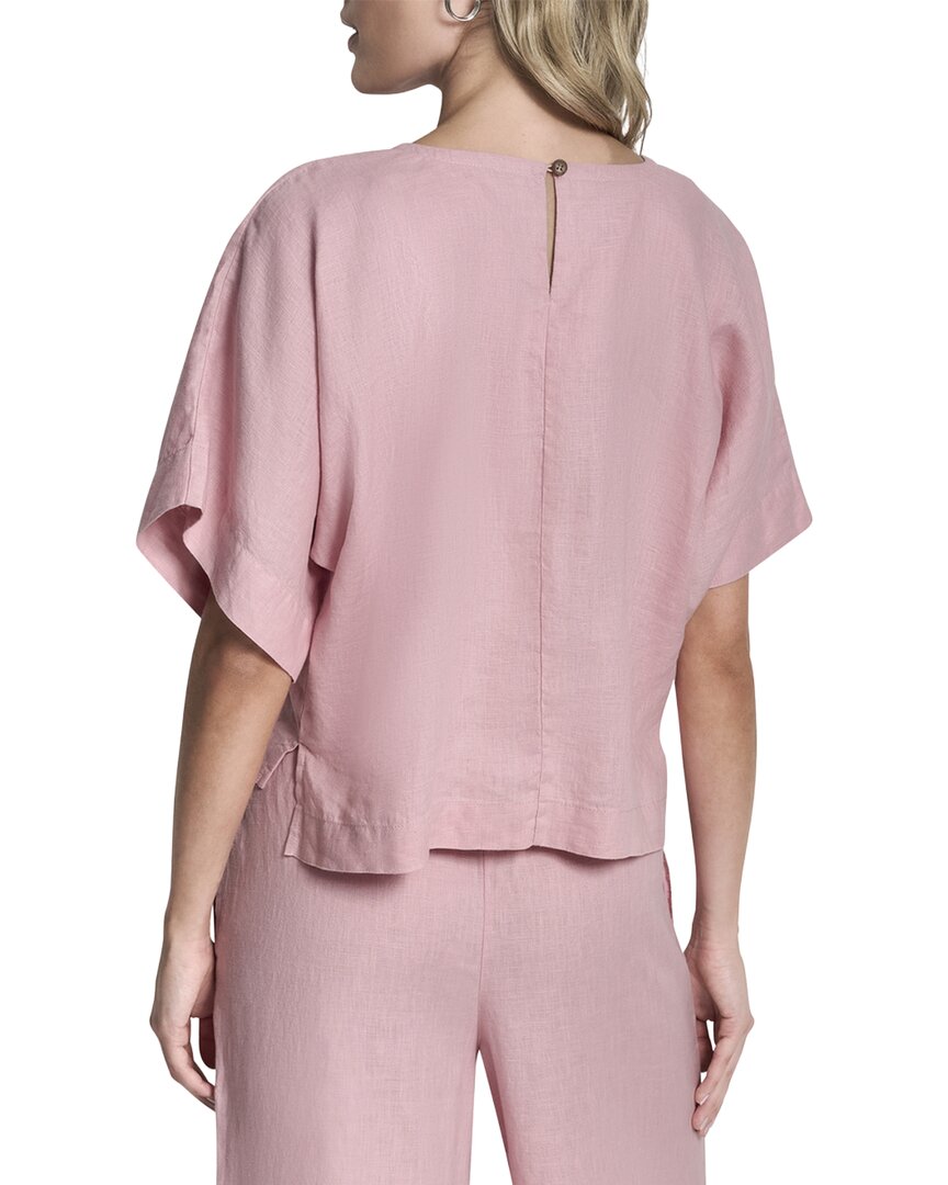 Dkny Linen Woven Top