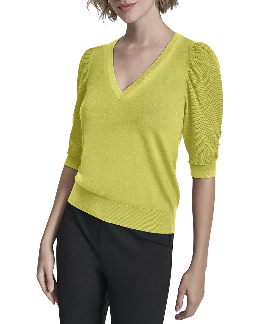Dkny V-Neck Sweater Top