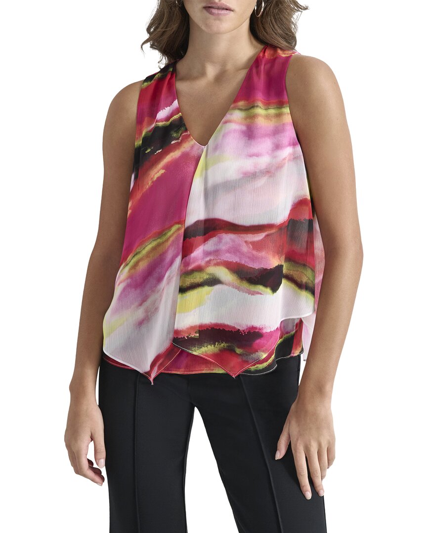 Dkny V-Neck Sleeveless Top