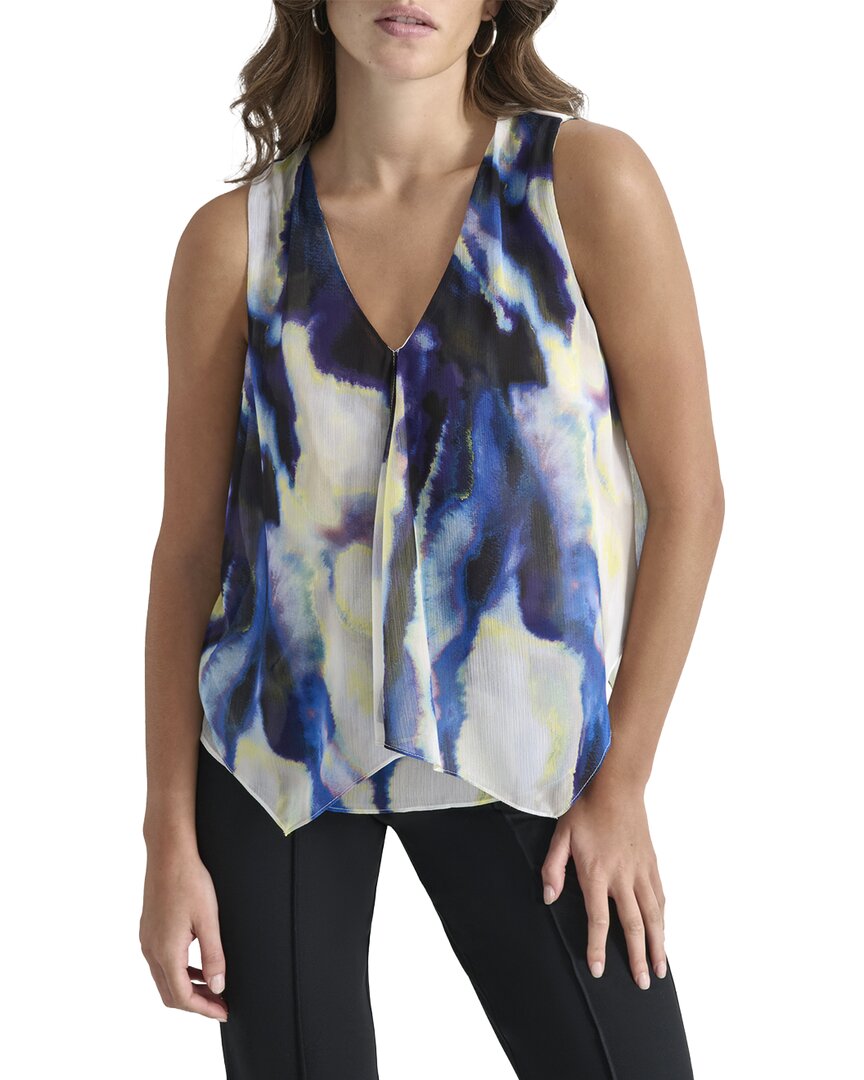 Dkny V-Neck Sleeveless Top