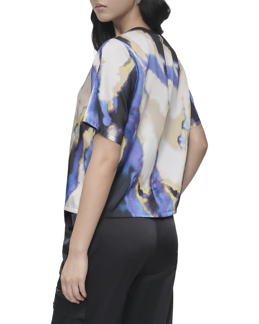 Dkny Print Crewneck Top